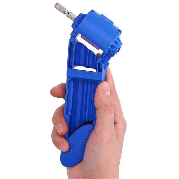 Korund Bitsliper, bærbar korundslipeskive, borbitsliper for slipemaskin, elektroverktøy, blå