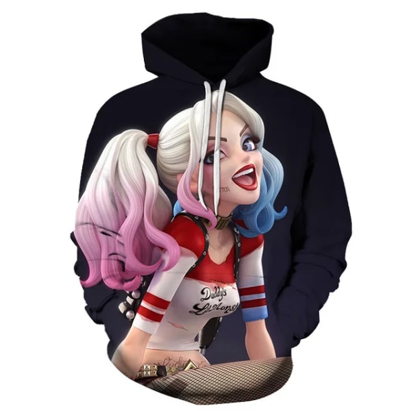 3D-tryckt mode för män och kvinnor, långärmad ytterkläder, streetwear, O-ringad tryckt hoodie style 9 XL