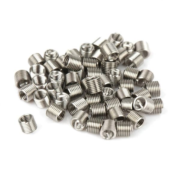 50st Rostfria Stål Spiralformade Gänginsatser M2.5 x 2D