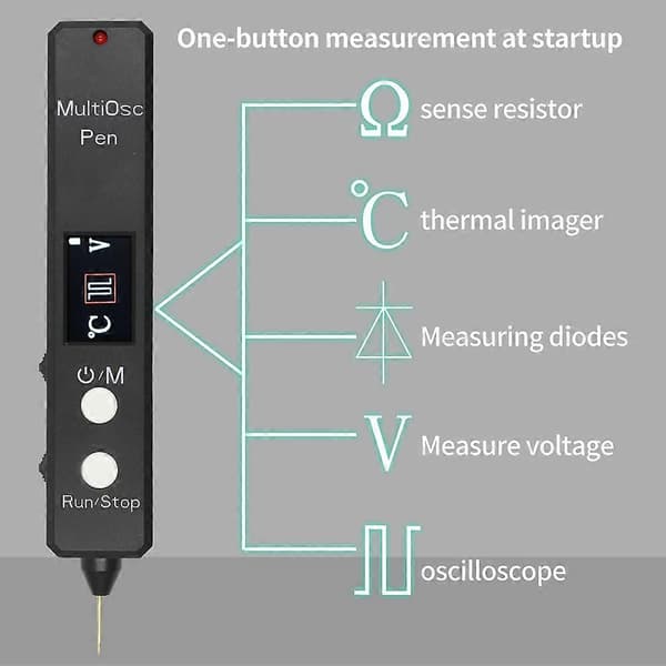 Multi OSC Penn Høypresisjons Oscilloscopetester Termisk Kamera Resistor Diode Spenningsdeteksjon Penn A