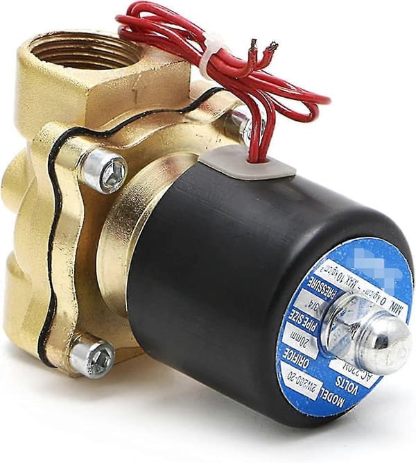 Elektrisk magnetventil 2W-200-20, 2 portar, för vattenolja luftgas, pneumatisk, 220V