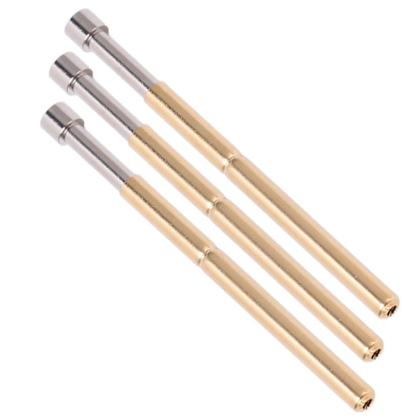 100st Fjäderbelastade Test Pogo Pins Konkavt Huvud Typ Mässingsmaterial 2.02mm/0.1in Rördiameter 33.35mm/1.3in PCB Teststift