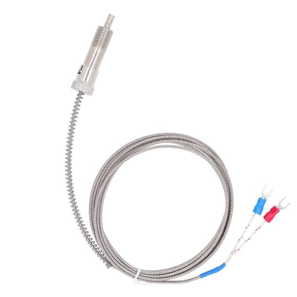 Termoelement 0–400 K Typ Temperatursensor Sond Kompressionsfjäder M12 Gänga 4m / 13.12ft