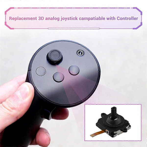 2 ST 3D Analog Joystick för Meta Quest3 VR Controller Thumbstick 3D Analog Joystick för Quest3