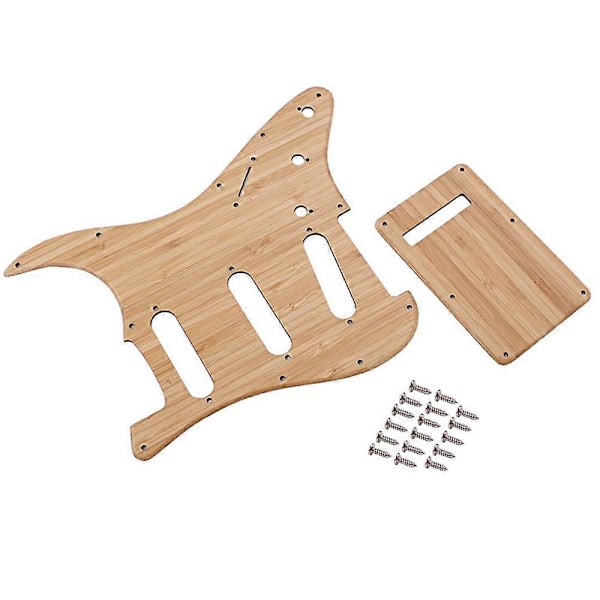 Gitarr Bambu Plektrumskydd Premium Förkopplat Laddat SSS Gitarr Plektrumskydd + Bakplatta för Gitarr