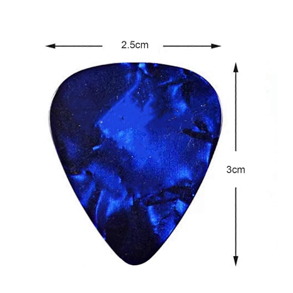 30 st Gitarrplektrum 0,5 mm 0,75 mm 1,0 mm Tunna Varierade Färgglada Kärlekshjärta Celluloidplektrum för Bas El-akustiska Gitarrer Ukulele