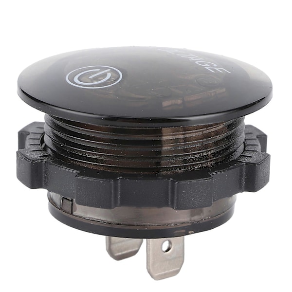 Universal LED DC Digital Voltmeter Spændingsmåler Bilbatterimåler 12?24V M/ Touch Switch Rød