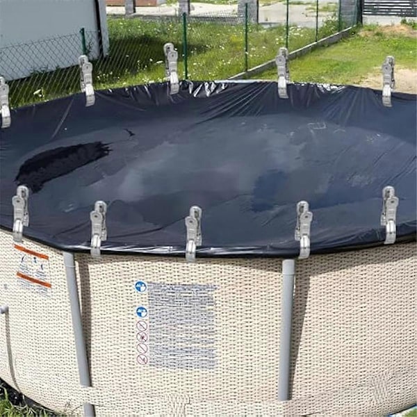 30 st Poolskyddsklämmor Vindskydd Poolskyddsklämmor Vindsäkra Klämmor för Poolskydd ovan Mark