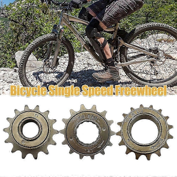 Cykelfrihjul 14/16T 18MM 34MM Single Speed Frihjul Svinghjul Tandhjul Gear Cykeltilbehør 14T 34MM