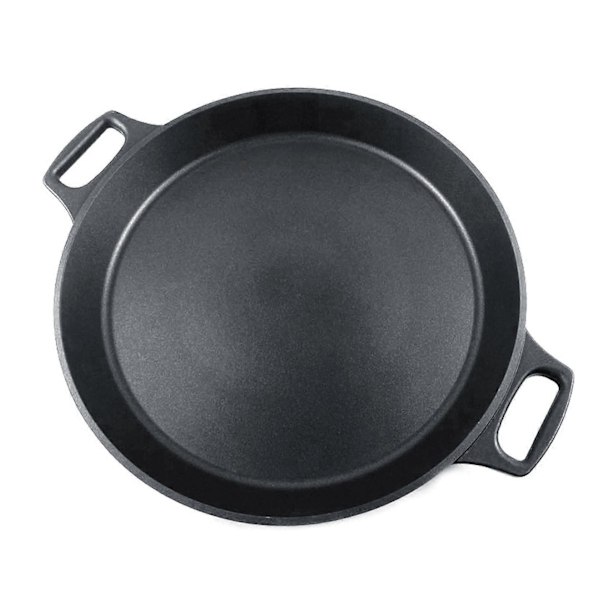 Dubbelhandtag Stekpanna Aluminiumlegering Nonstick Universal Kokpanna Köksredskap för Inomhus Utomhus Matlagning Camping Grillning Spishäll 36cm/14.2in