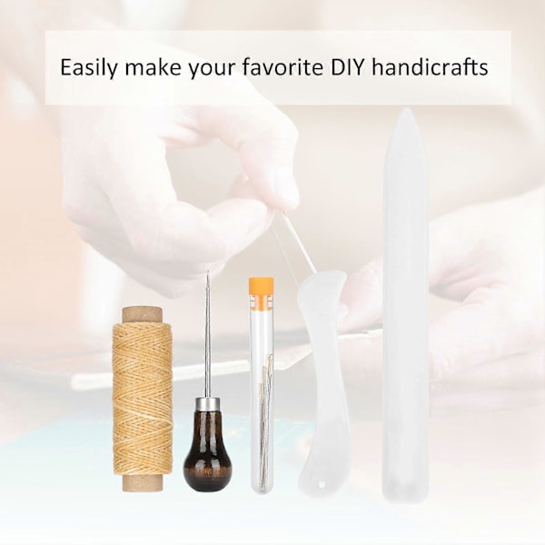 Läderhantverk Syverktyg Kit Koppar Reparation Handsömnadsset DIY Sytillbehör