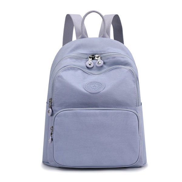 Design Skolväska För Tonårsflickor 2021 Kvinnor Ryggsäck Resa Casual Axelväskor Kvinnlig Nylon Ryggsäck Svart Handväska Light purple