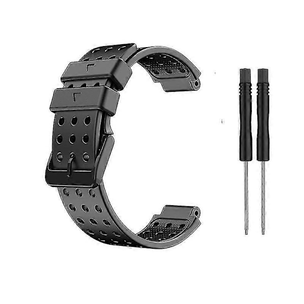Armband för Garmin Approach S20 Monokromt Armbandsur för Garmin Approach S20 Silikon Black