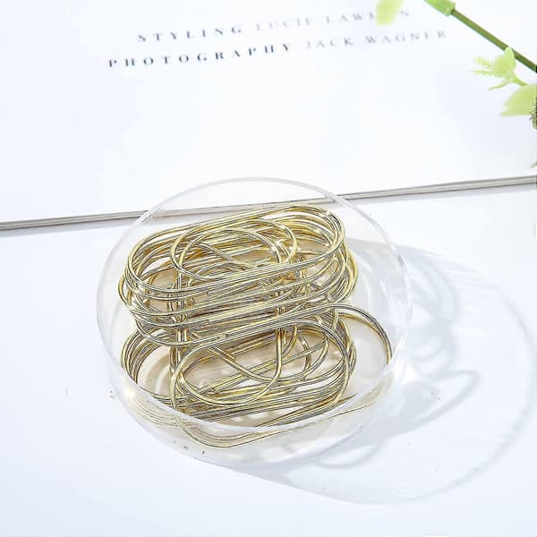 Jumbo Gem Paper Clips 20 st, 50 mm/1,97' Guld Stora Gem Kontorsmaterial (guld)