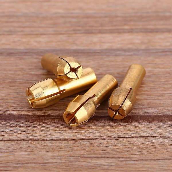Heta 4st Roterande Multiverktyg 1/1.6/2.35/3.2MM Mässingshylsor Adapter Mutter Kit Set Roterande Verktyg Passar