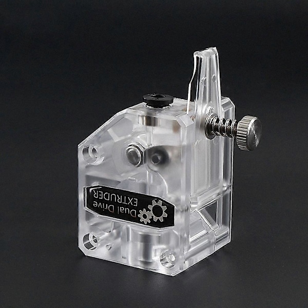 Dual Gear Extruder 3D-skrivare Extruder Flexibel Klar Plast Decelerations Extruder Dual Driver Feed för Ender 3/5 för CR10S Skrivartillbehör