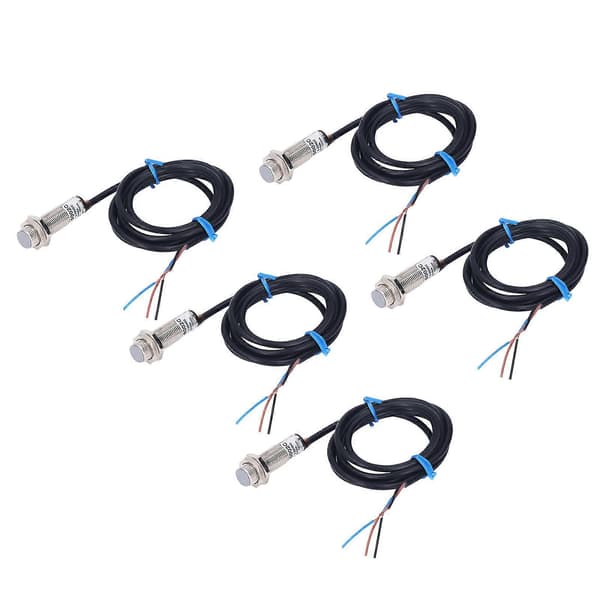 5 stk. Induktiv Nærhetssensor Bryter NPN 5?30VDC Magnetisk Hall Detektor Elektronisk Komponent