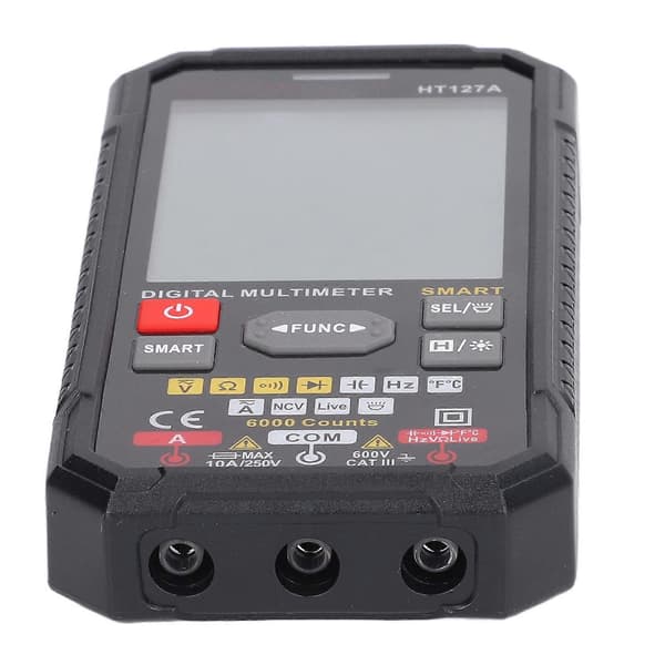 Digitalt Multimeter Smart Mini Farve LCD 3 Resultat Visning Lomme Voltmeter Spændingstester HT127A