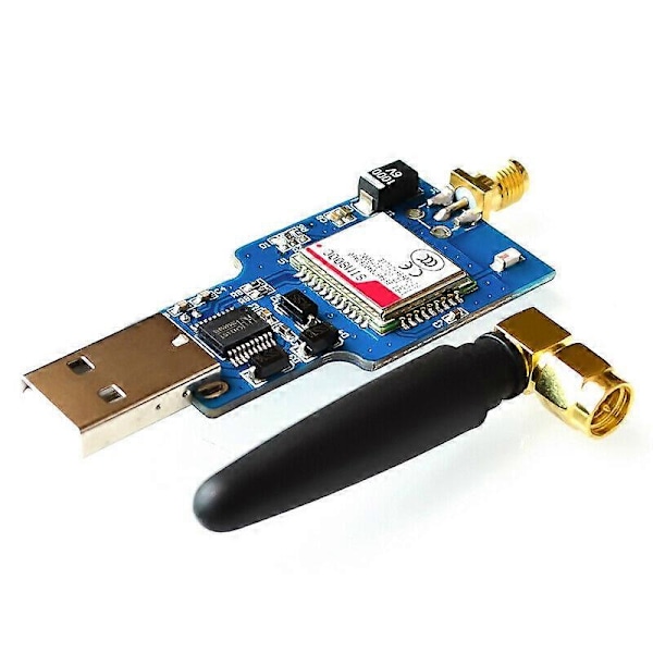USB til GSM Seriell GPRS SIM800C Modul Bluetooth Datamaskin Kontroll + Antenne