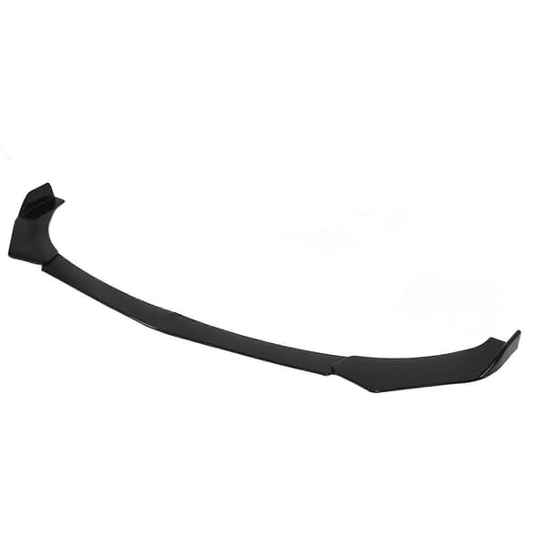 4 stk. Frontfanger Chin Spoiler Blank Svart Stil Universal Frontfanger Chin Spoiler Splitter