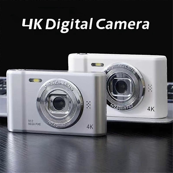 1080P HD Digitalt Kamera Barnekamera Kompakt Mini Kamera for Nybegynnerfotografering Selfie Sølv