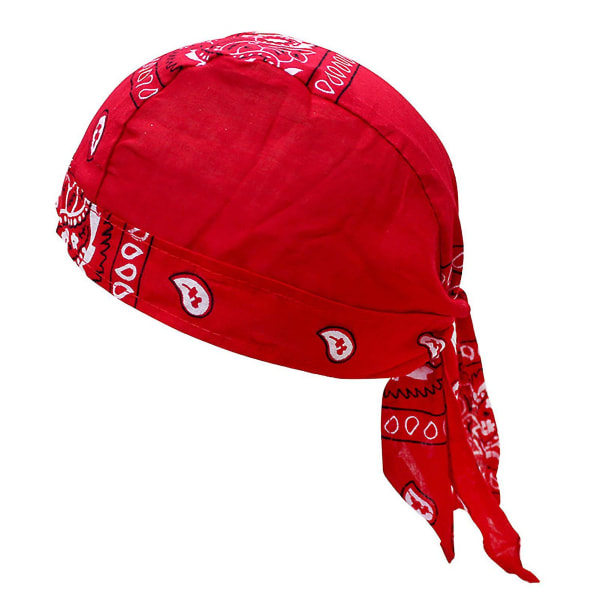 Multi Color Hip Hop bomull Cashew Print Pirate Bandana Beanie Streetwear Bästa julklappen Red