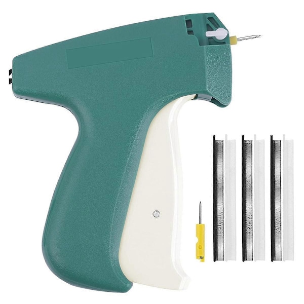 Fin StitchGun för Kläder, Märkpistol för Kläder, med 2 Fina Nålar 1500 Svarta & 1500 Vita Mini Fästen