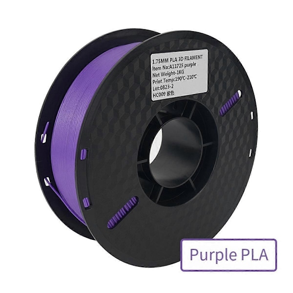 3D-printmaterialer PLA-materialer 1,75 mm/1 kg 3D-printerfilament 1 kg spole 3D-printertilbehør, lilla