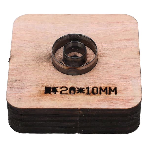 Lærskjæreform 20x10mm Sirkulær Ringform Punch Cutter Craft Mould Tool for DIY