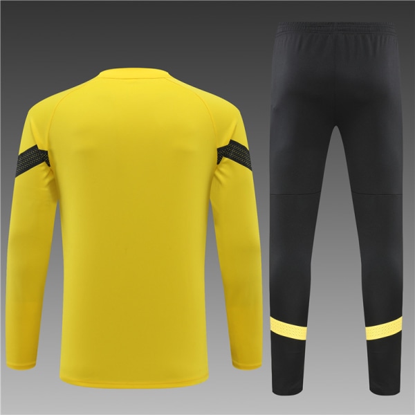 22-23 ny säsong Dortmund vuxen/barn långärmad jerseydräkt yellow S