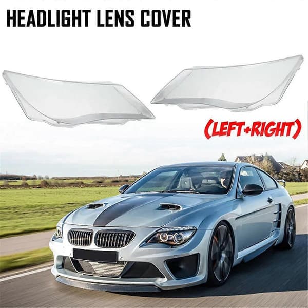 Bil Frontlykt Maske Frontlykt Lykteglassdeksel for E63 E64 M6 2008-2010 Frontlykt Skall 63127186816 Høyre Side