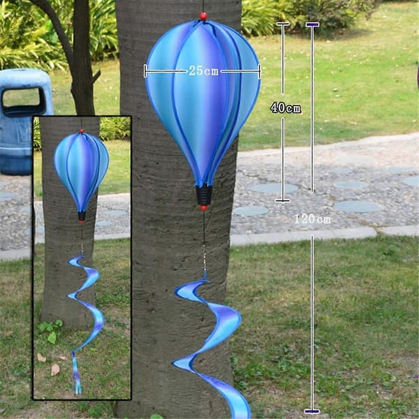 Hängande Vindspel med Luftballonger Regnbåge Vindsocka Regnbåge Luftballong Luftballong Vind Regnbåge Curlie Gårdar