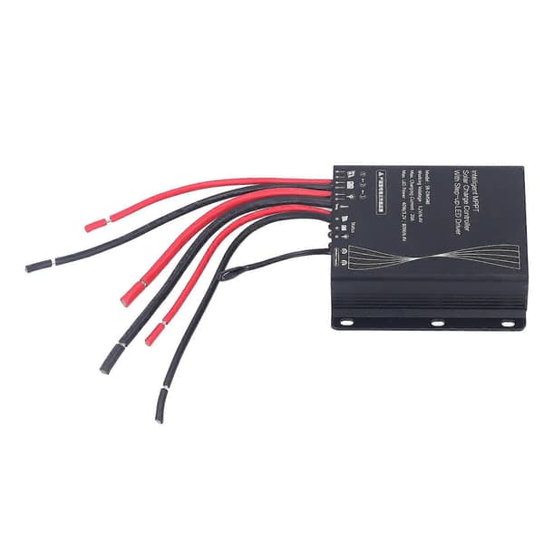 MPPT Solcelleladeregulator 20A 40W 80W IP67 Vanntett Solcellepanel Batteriregulator med Trinn LED Driver 3.2V 6.4V