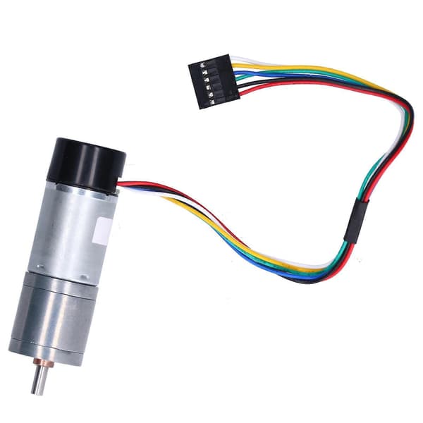 DC Gearmotor med Encoder Hastighedsmålingssignal Feedback Smart Bil Dedikeret JGA25?371DC24V 77RPM