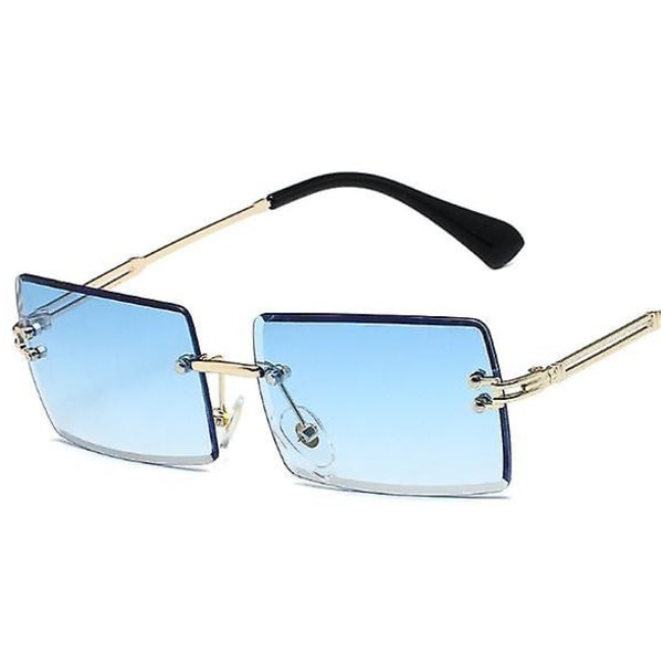 Solglasögon Rimless Square, Small rektangel mode solglasögon style 4