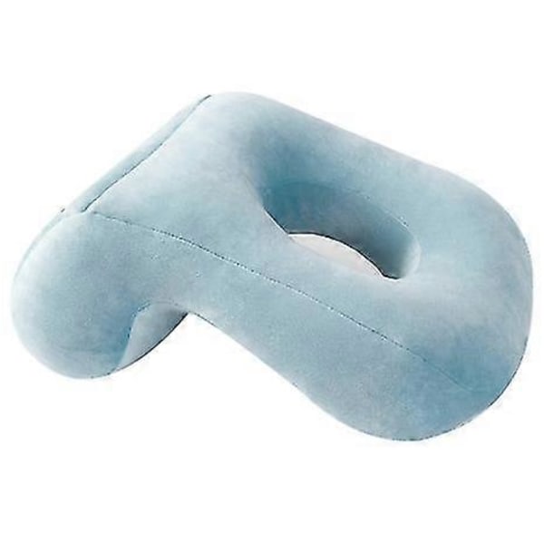 Muistivaahtomuovinen päiväunipäätyyny, monikäyttöinen ontto pehmoinen yksivärinen tyyny blue