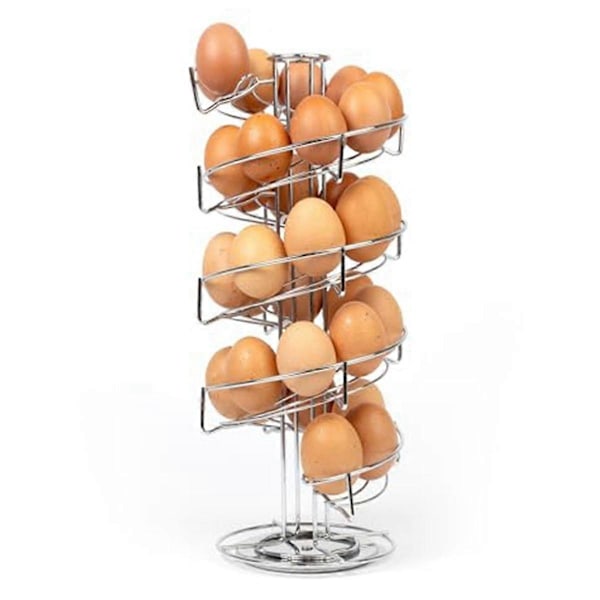 Eggeholder - Frittstående eggoppbevaring for kjøkken som holder opp roterbar. Egg Anti-skli base B