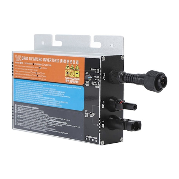 600W Grid Tie Inverter Solar Micro Inverter Power Sinusbølge Inverter Høj Strøm Ø-beskyttelse AC