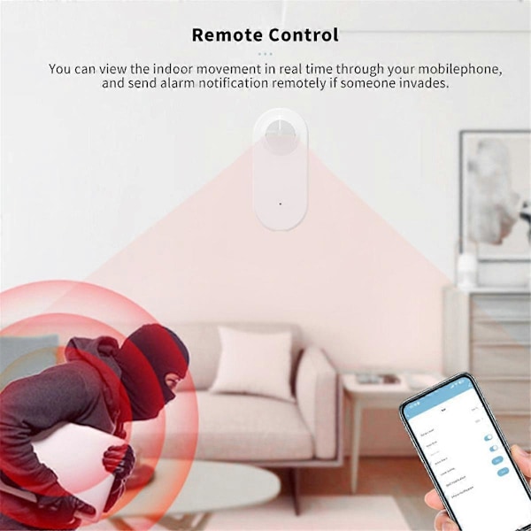 Tuya Zigbee Människonärvarodetektor, Luminans/Avståndsdetektering, Smart PIR Rörelsesensor Stödjer Zigbee 3.0