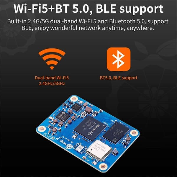 cm4 Udvidelseskort 4GB + 32GB Emmc WIFI5-BT5.0 Orangepi cm4 Kør Android Debian OS