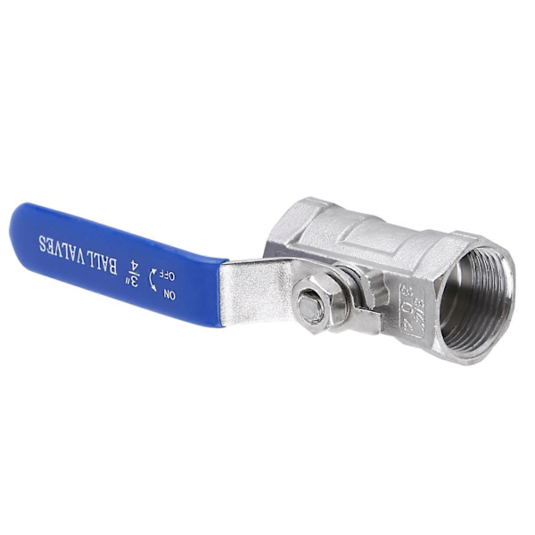 Rustfrit stål 304 Sanitær Hun Gevind Tank Rør Kuglehane (3/4\"BSP)
