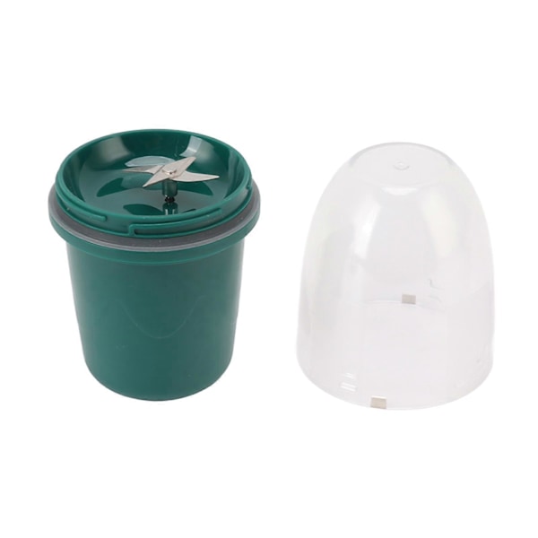 Bärbar Juicekopp Multifunktionell Uppladdningsbar Liten 4-bladig Blender Fruktblandare för Hemmet 260ml Grön