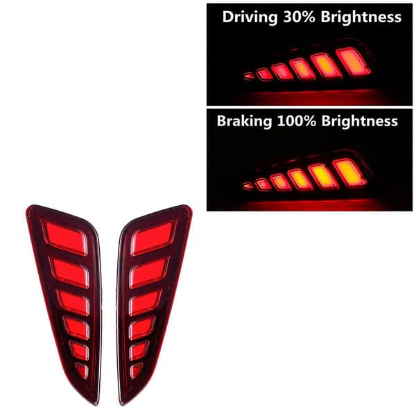 2 KPL Auton Jarruvalot Modifioidut LED Takasumuvalot C- 2016-2019