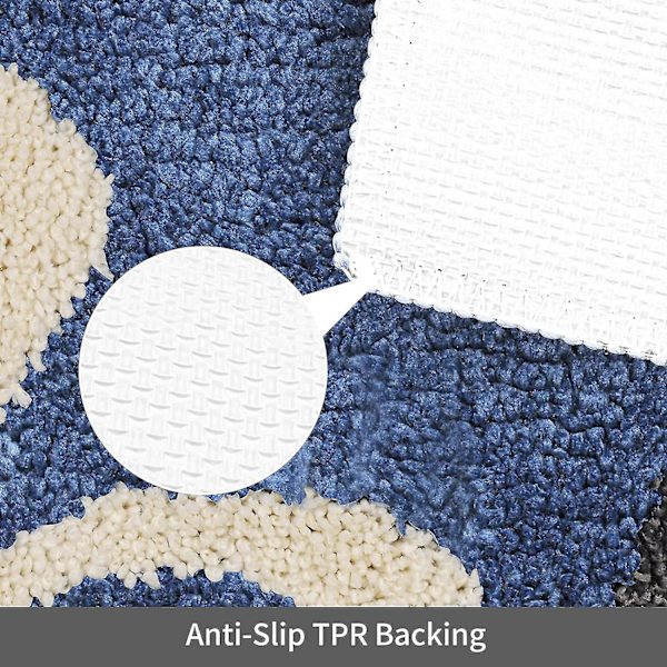 Badrumsmatta, Halkfri Söt Tecknad Anka Badrumsmatta, Ultra Mjuk Vattenabsorberande Badrumsmatta, Maskintvättbar Badrumsmatta För Badkar, Dusch Och Badrum (1 Blue-duck