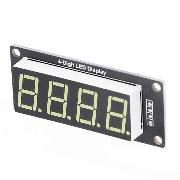 4 stk. LED Segment Digital Display Modul 4 Bit 7 Segmenter PCB Ur Modul 0,56 Tommer MRA172C Hvid