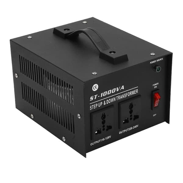 1000W Step Up Buck Transformator Stabil Regulerbar Inngangsspenning Strømtransformator 110V til 220V 110V?120V/220V?240V AU Plugg