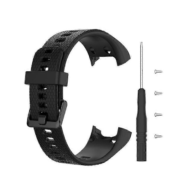 Armband för Garmin Vivosmart Hr Silikon Klockarmband för Garmin Vivo Smart Hr Smart Armband Sportarmband Fitness Tracker black