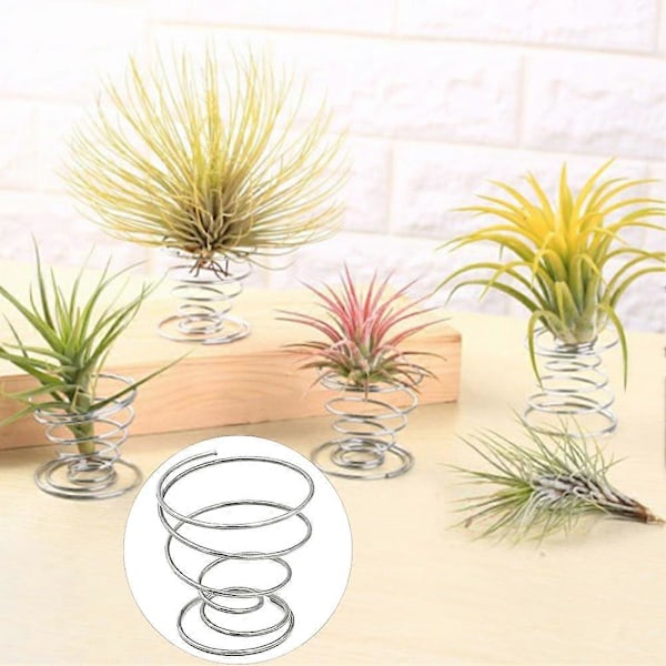 10 stk. Luftplante Tråd Fjærholdere Blomsterpotter Miniatyrstativer Hagedekor Qinhai