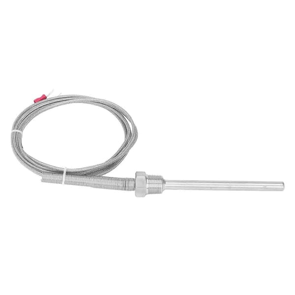Termoelement K Typ 0?400 3/8 NPT 8x100mm Temperatur Sensor Sond i Rostfritt Stål 2m / 6.56ft