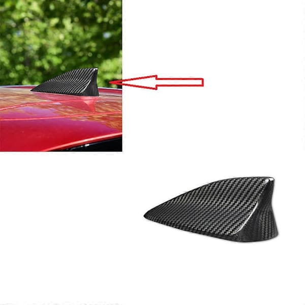 Carbon Fiber Bilfinne Antenne Dæk Sticker Trim til Axela -3 -4 -5 -8